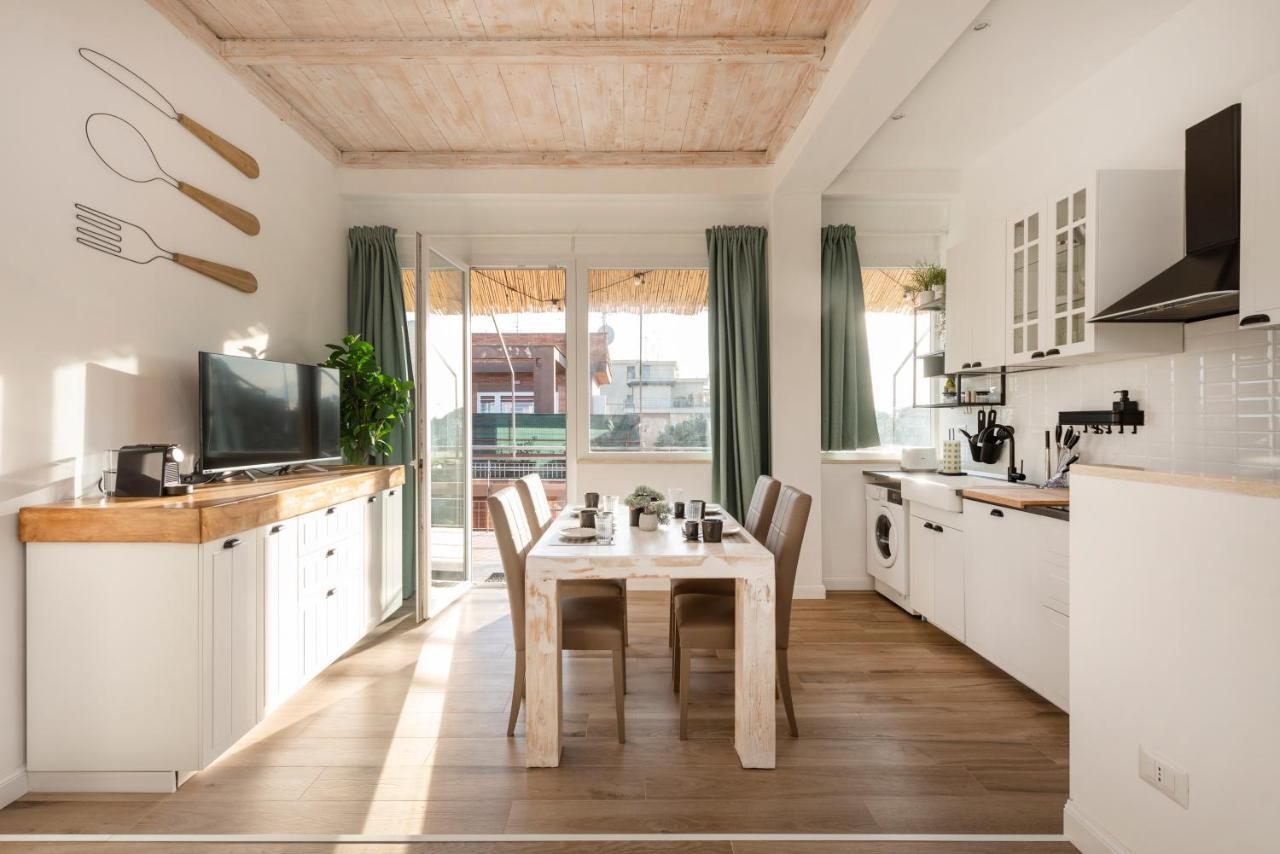 Ferienwohnung Grande, Terrazzato Perfetto Per Famiglie E Gruppi Rom Exterior foto